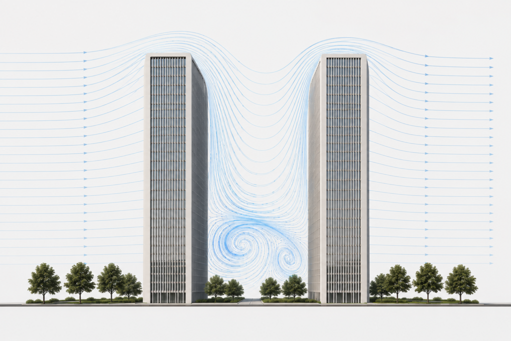 cfd in skyscraper